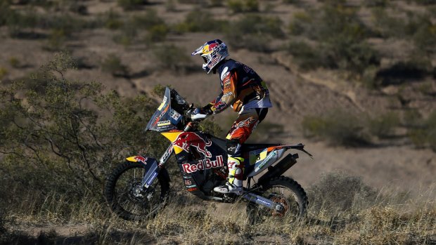 Australia's Toby Price is leading the Dakar Rally.