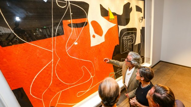 Sydney Opera House's Utzon/Le Corbusier tapestry has been hailed by chief executive Louise Herron as an extraordinary collaboration.
