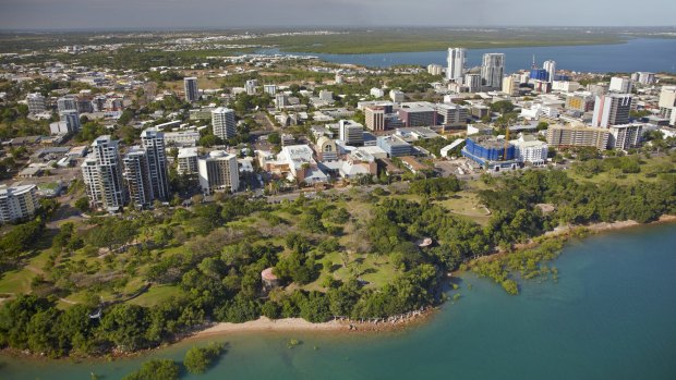 An aerial view of Darwin.