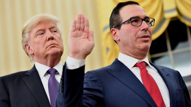 US Treasury secretary Steven Mnuchin often goes out of his way to praise Donald Trump's statements and actions.