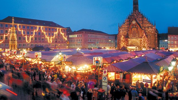 The Christmas market in Nuremberg.