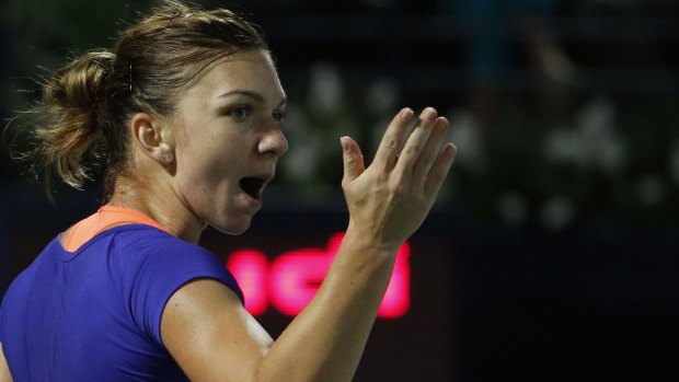 Simona Halep needed three match points to win the title.