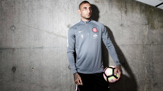 Keeping straight: Western Sydney Wanderers striker Kerem Bulut.