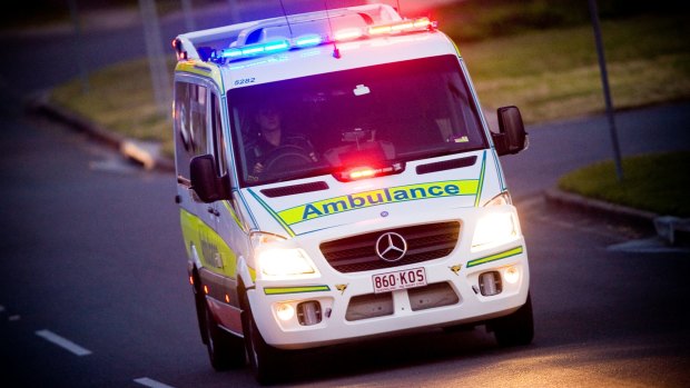 A 35-year-old male skateboarder was taken to hospital in a serious condition on Friday night, but is now recovering.