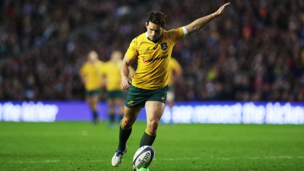 Justified heartbreak: Bernard Foley gives the Wallabies their one-point win, but it was one-way traffic in the last 20 minutes.