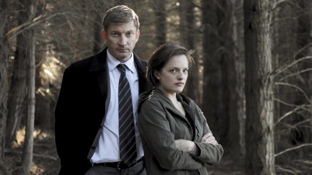 David Wenham with Elisabeth Moss in season one of Jane Campion's Top of the Lake.
