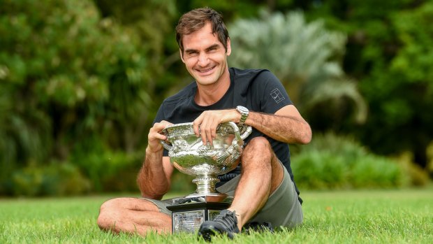 Australian Open champion Roger Federer.