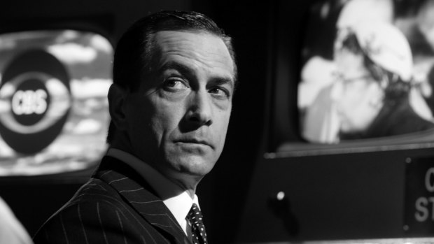 David Strathairn in George Clooney's <i>Good Night, And Good Luck</i>, set during the McCarthy era.