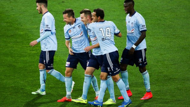 In the mix: Sydney FC's victory in Wellington underlined their credentials as genuine challengers.