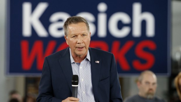 Republicans opposing Donald Trump's bid to be the party's presidential candidate hope Ohio Governor John Kasich, pictured, will deprive the billionaire of the delegates he needs to win the first ballot at the GOP convention.  