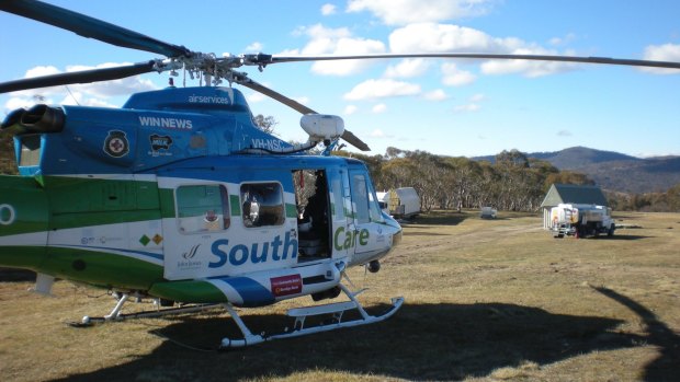 A Snowy Hydro Southcare rescue helicopter has been called to a motorcycle crash on the Snowy Mountains Highway. 