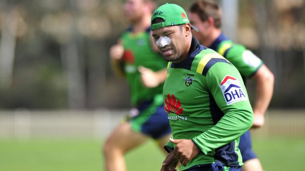 Canberra Raiders player Frank-Paul Nu'uausala says the side needs to take more risks in the second half of games.