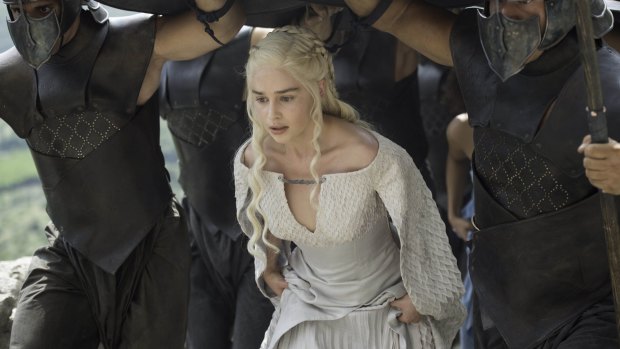 Emilia Clarke as Daenerys Targaryen in <i>Game of Thrones</i>.