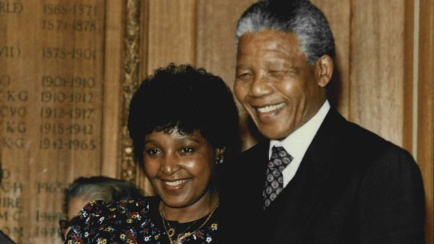 Winnie and Nelson Mandela in July 1990, when Nelson Mandela had been appointed Vice-President of the African National Congress. 