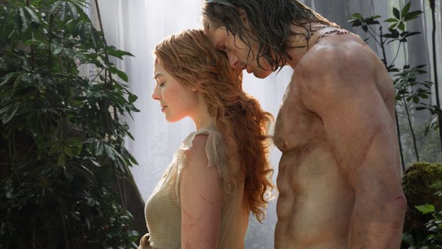 Margot Robbie and Alexander Skarsgard in the film <i>The Legend of Tarzan</i>, which has been panned by critics and is struggling at the box office.