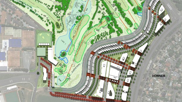 The Yowani Golf Club has revealed plans to build up to 1200 homes on the eastern edge of its course where the clubhouse and car park now stand.