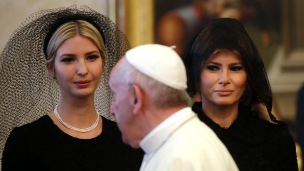 Vatican City was the third stop on the president and his entourage's foreign trip.