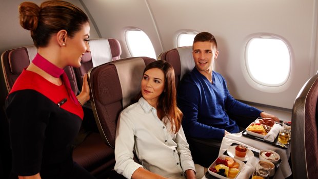 There's extra room in Qantas premium economy.