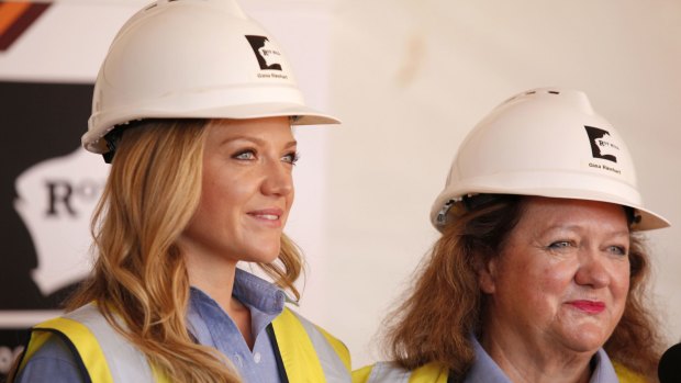 Gina Rinehart (right), with her daughter Ginia, is Australia's sixth-richest person and is No.51 on Forbes' list of the world's most powerful women. 