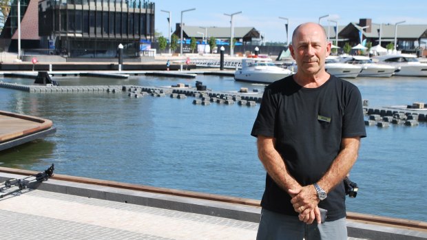 Bryan Molnar and his wife Joyce are banking on the success of Elizabeth Quay to revive their business after its construction lost them thousands of dollars. 