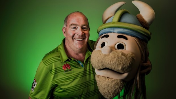 Tony Wood, aka Raiders mascot Victor the Viking, has been made a life member of the NRL club.