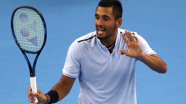 Canberra's Nick Kyrgios can't stop his Groundhog Day.
