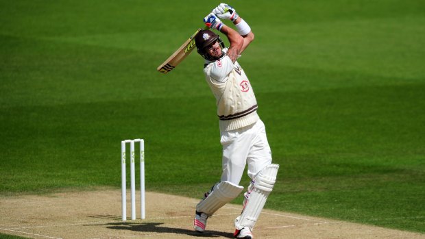 Kevin Pietersen hits out during his stunning innings of 326 in May.