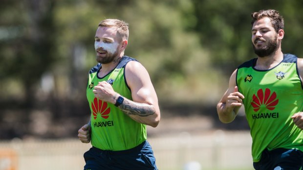 Aidan Sezer, right, is set to replace Blake Austin in the starting team this week.