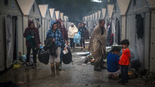 Rain and cold weather has arrived at Moria camp, on the north-eastern Greek island of Lesbos. Greece last week saw more migrants arrivals than during any other week of the refugee crisis so far.