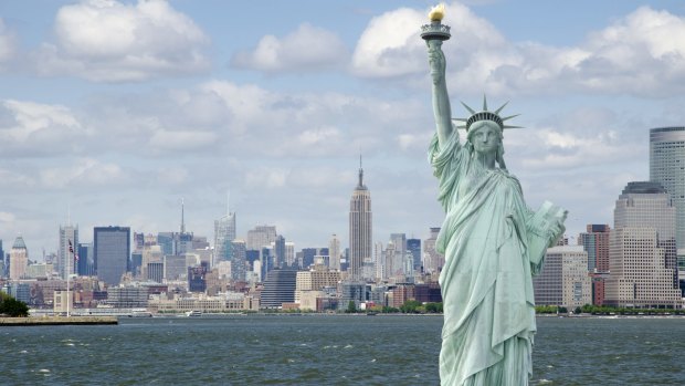 Another Lady Liberty: the Statue of Liberty in New York City.