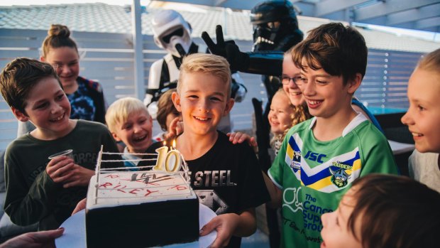 Pure joy: my son Riley's 10th birthday party, and not a parent in sight.