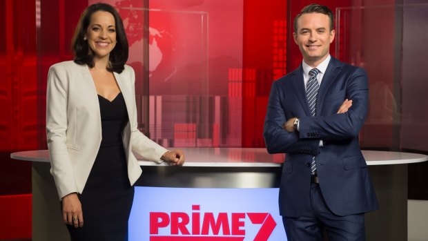 Madelaine Collignon and Kenny Heatley, new presenters of Prime7's five local news bulletins in regional NSW.