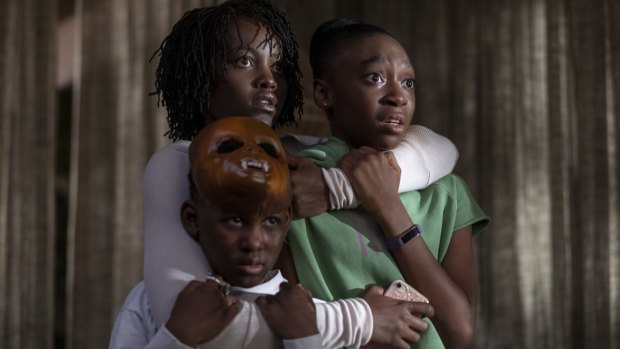 Us sees a family terrorised by their doppelgangers - the film is inspired by a recurring nightmare in Peele's childhood.