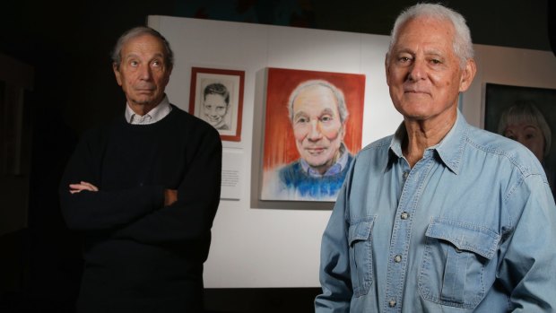 Then and now: Retired psychiatrist Dr Valent and artist Jeffrey Kelson.
