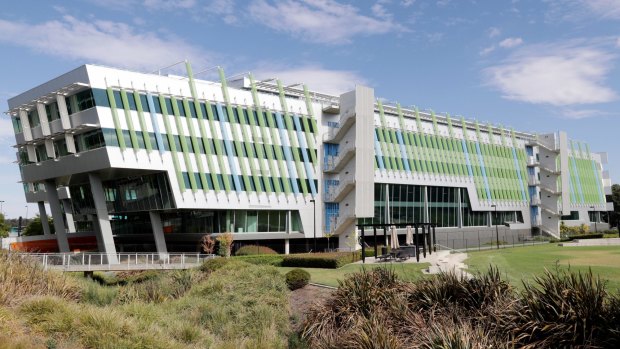 This empty building at Canberra Airport will likely soon house the new headquarters of the Department of Immigration.