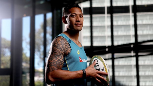 Australia's best: Israel Folau has won the John Eales Medal for a third time.