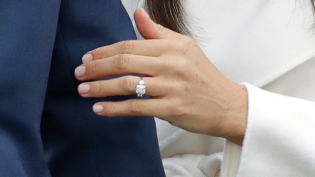 Meghan Markle's engagement ring includes stones from Princess Diana's jewellery collection.