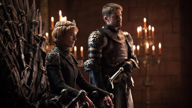Lena Headey as Cersei Lannister and Nikolaj Coster-Waldau as Jamie Lannister in a scene from the upcoming seventh season of <i>Game of Thrones</i>.