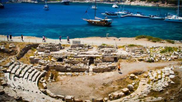 The ruins of the ancient Greek city of Knidos.
