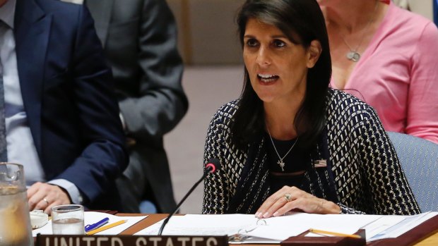 US ambassador to the UK, Nikki Haley said  Congo's election to the UNHCR harmed the credibility of the body.