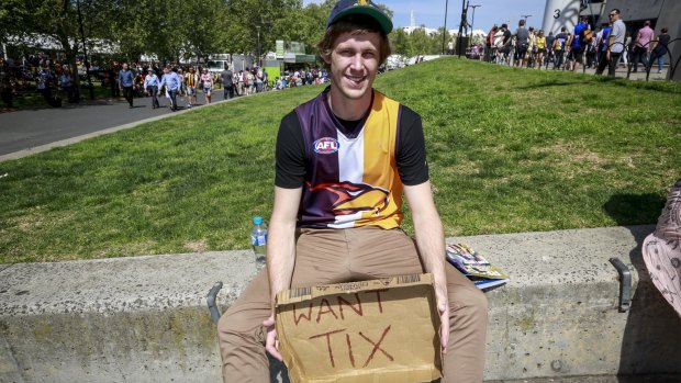 Max McDonnell, from Perth, was looking for tickets.
