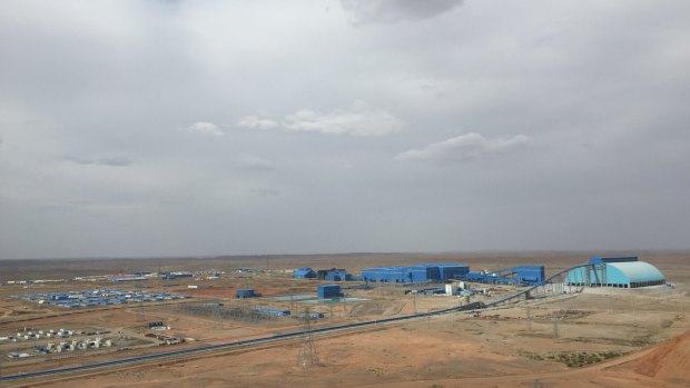 The compound at the Oyu Tolgoi mine.