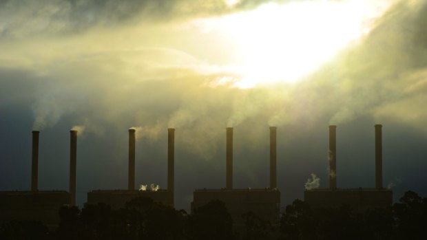 The Hazelwood power station. The four largest brown coal generators in the Latrobe Valley contribute nearly half of the state's emissions.