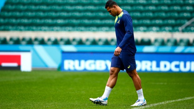Big loss: Israel Folau will not feature against Scotland.