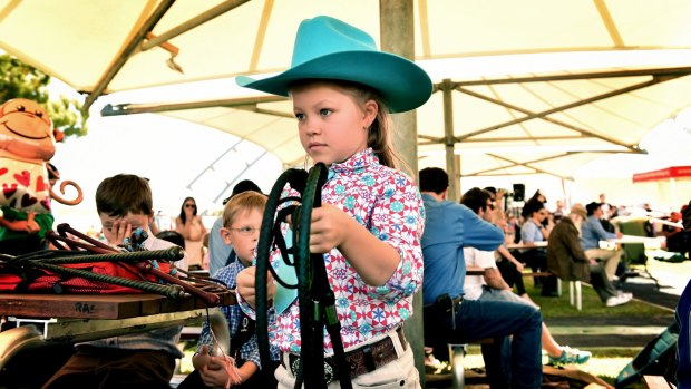 A cracking time: Eight-year-old national 'Pee Wee' whip cracking champion Jada Anderson trained daily in the lead-up to the competition.