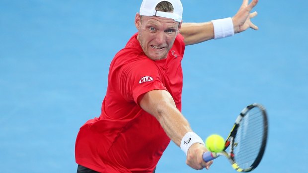 Aces galore: Sam Groth is into the final eight.