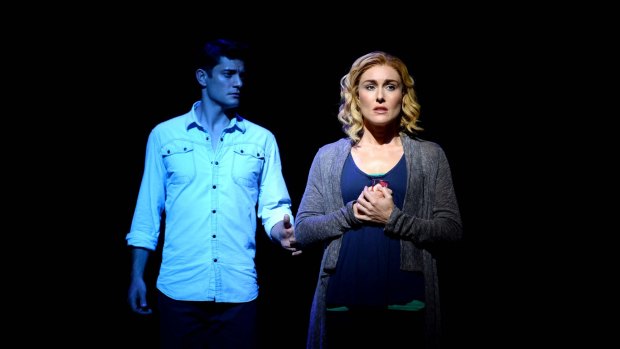 Rob Mills and Jemma Rix in "Ghost the Musical".