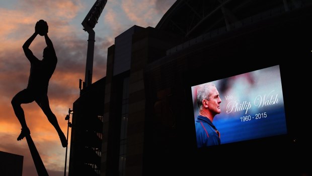Adelaide Oval: Memorial for Phil Walsh service.