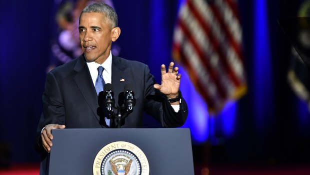 US President Barack Obama delivers his farewell address in Chicago this week.