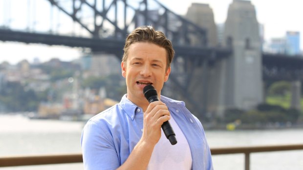 Jamie Oliver, pictured during a 2015 visit to Sydney, has angered paella purists.